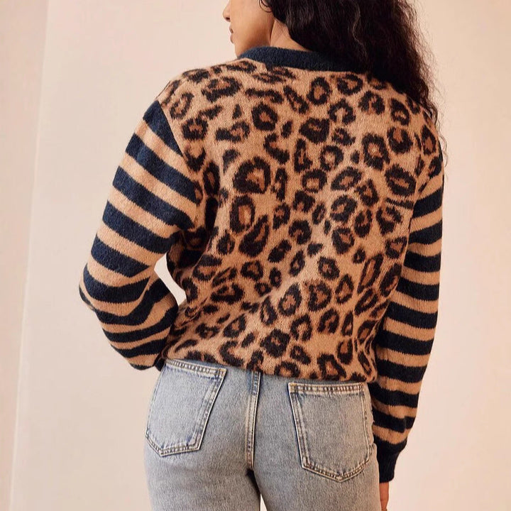 Leopard Knit Cardigan